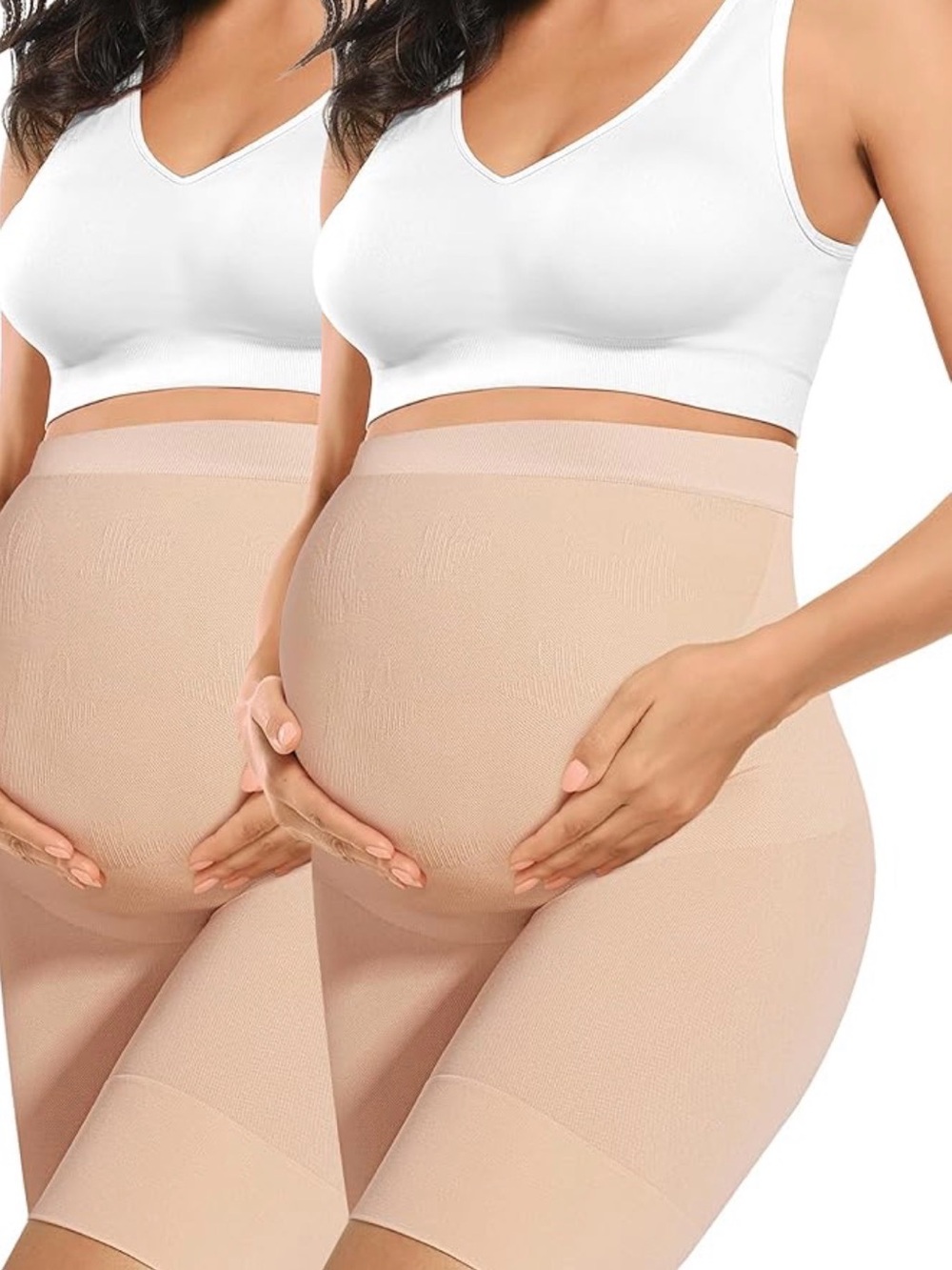 A Pea in the Pod Nude Maternity Shaping Shorts